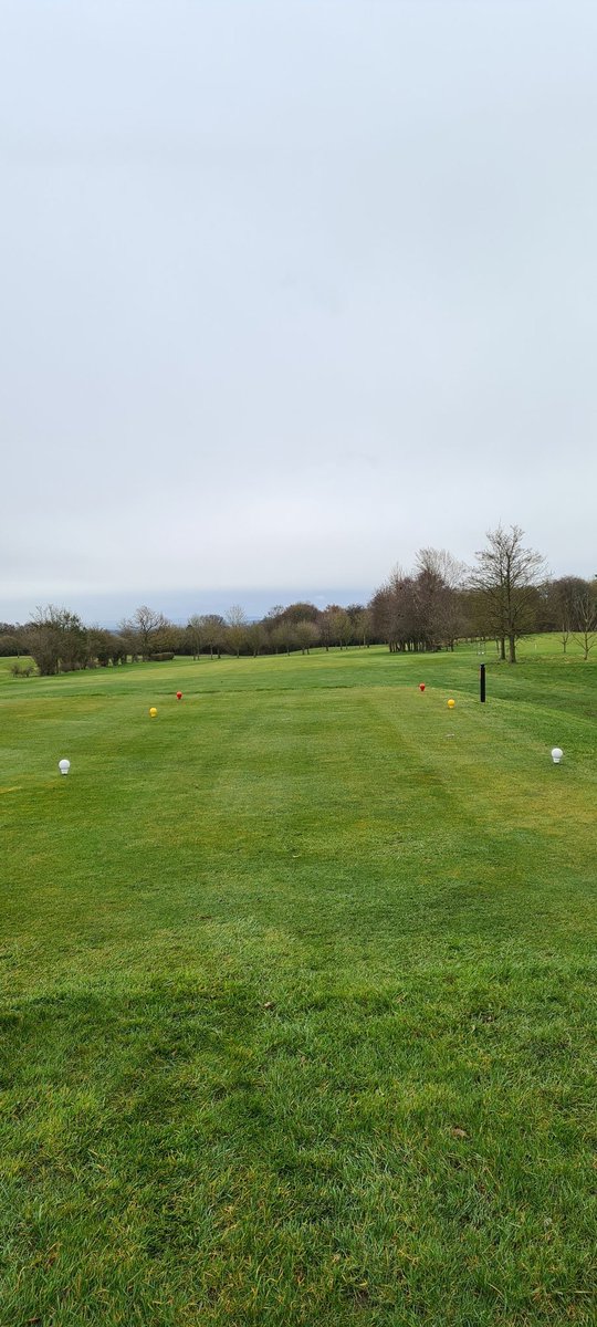 Tee markers painted and set out for the return of play!