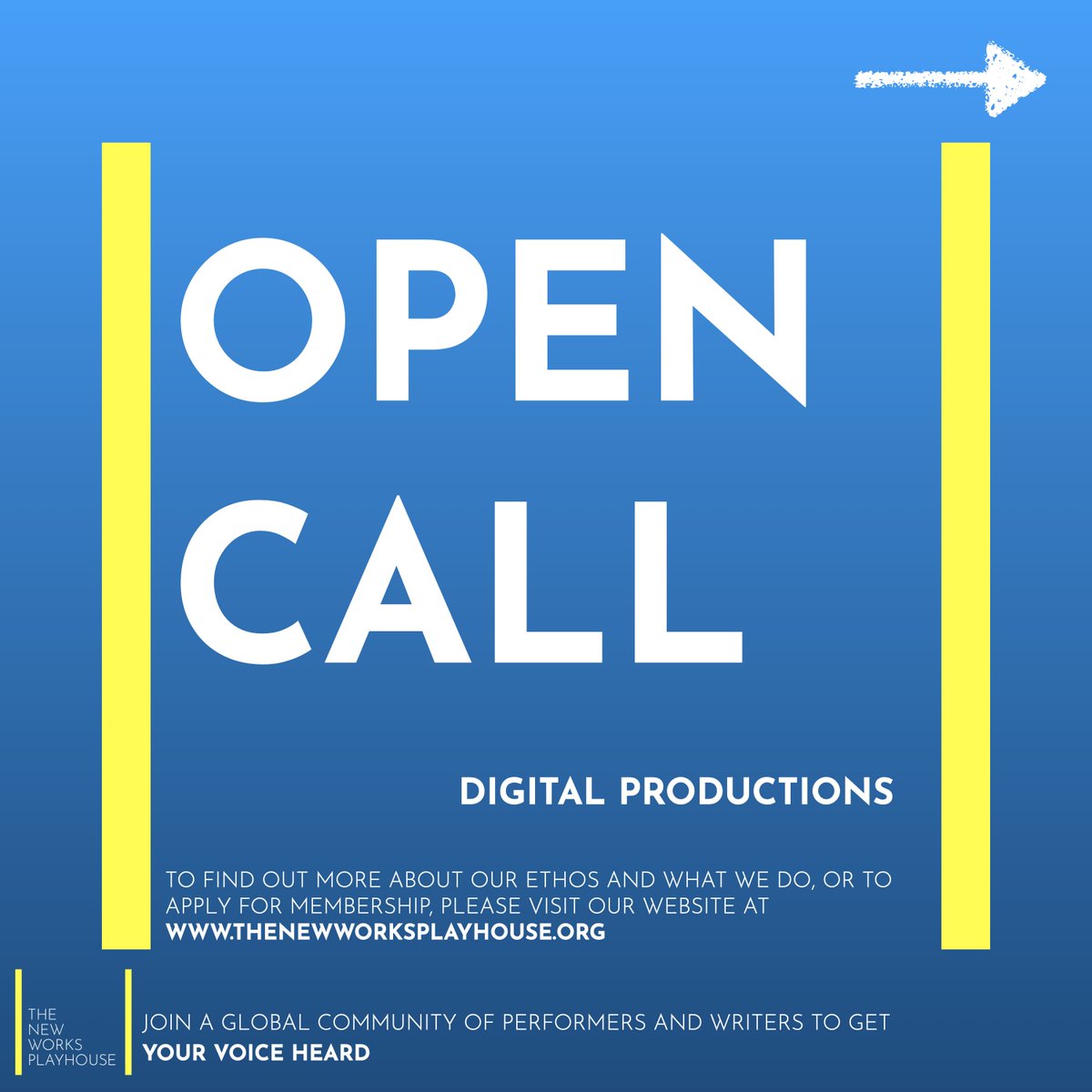 new_playhouse's tweet photo. We have another exciting Open Call for performers to participate in one of our digital productions!
#savethearts #theatre #actor #performer #productions https://t.co/FuMLSiXxtp