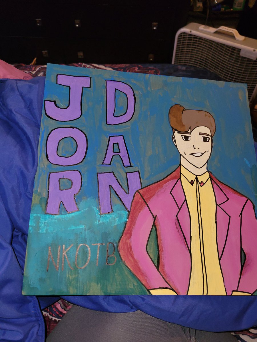jriley81's tweet photo. @NKOTB @jordanknight617 @DonnieWahlberg @joeymcintyre @dannywood @JonathanRKnight my 15 YO daughter drew this for me! ❤❤❤❤❤ https://t.co/BnfdYOns7e