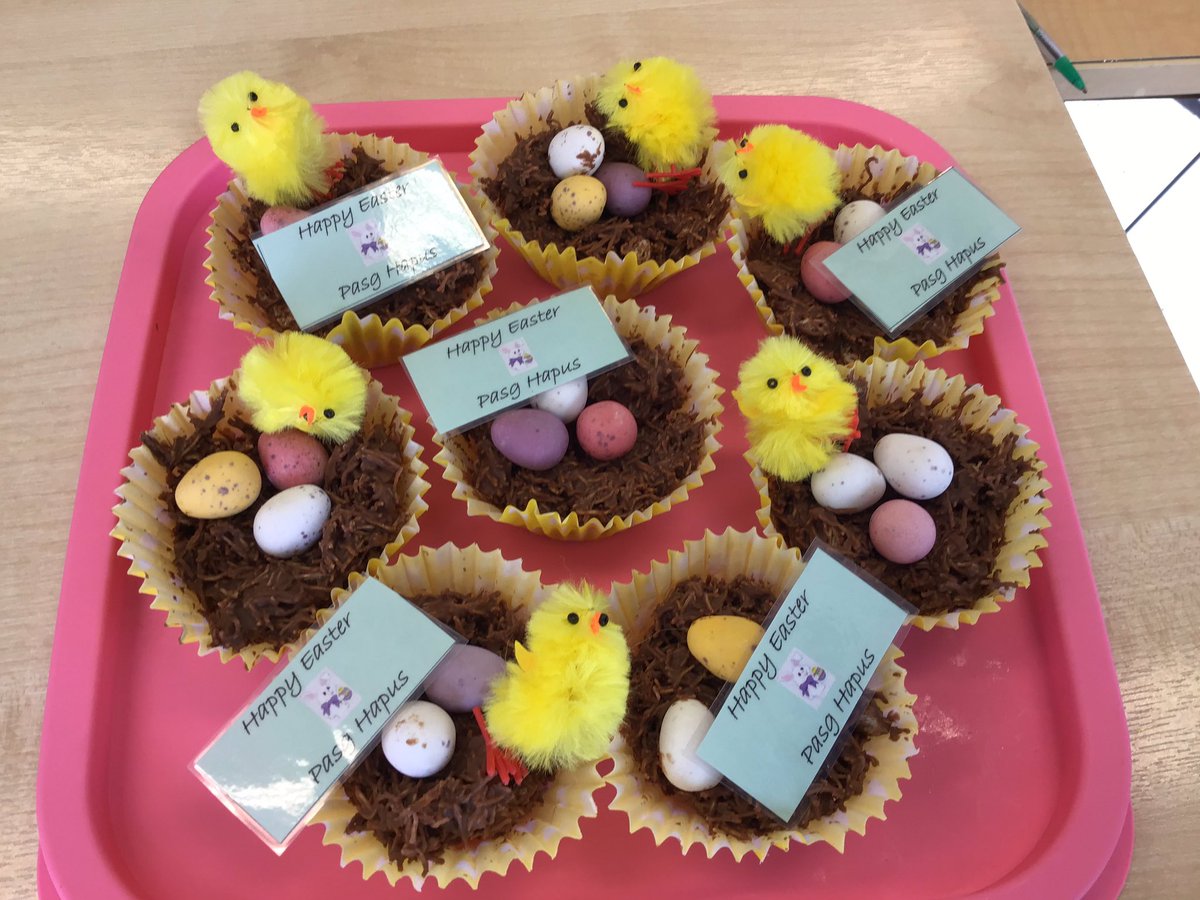 TirMorfa's tweet photo. Our Easter nests with chicks 🐣. #ytmenfys #ytmstech https://t.co/JHK17a12A6