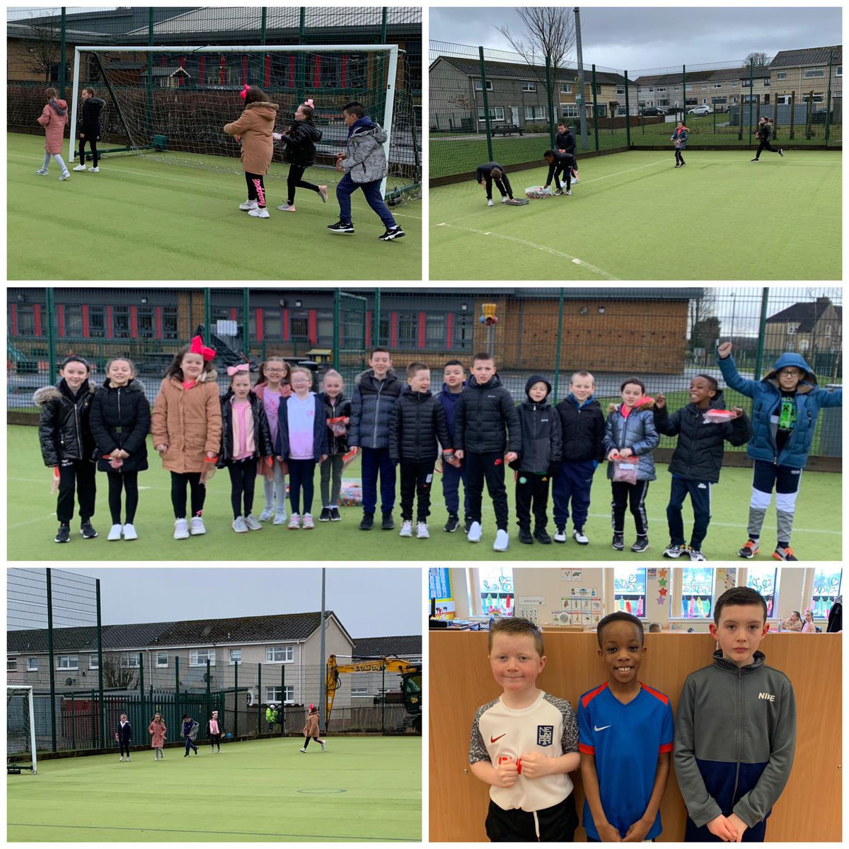 StDavids4's tweet photo. Some very happy faces here from Primary 4 despite the weather during their Cross Country in aid of St Andrew’s Hospice! Well done everyone 💙🤍🖤🌟🌟🌟👏🏼👏🏼👏🏼 #CouchToCrossCountry @NLActiveSchools @StAndrewHospice #teamstdavids https://t.co/kEJwozzRc3