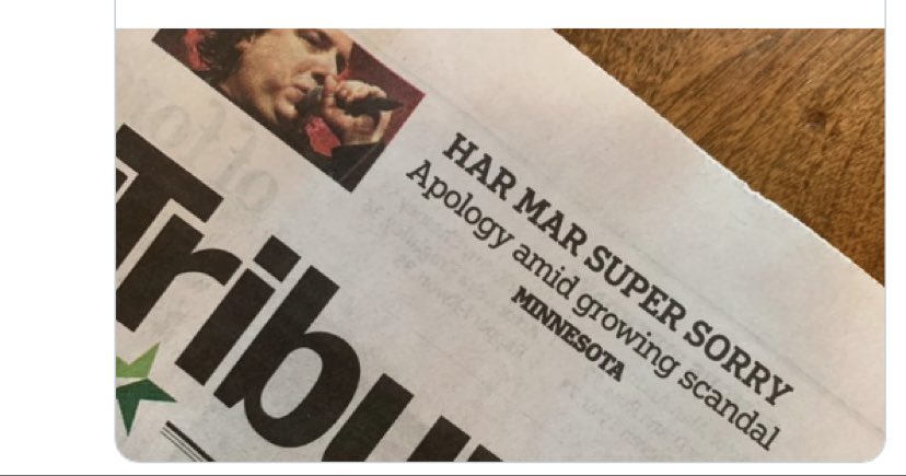 meowlitia's tweet photo. @StarTribune you messed up with this headline. You completely trivialized the victims and centered the story on a serial abuser. https://t.co/Nn2NuAxmEJ