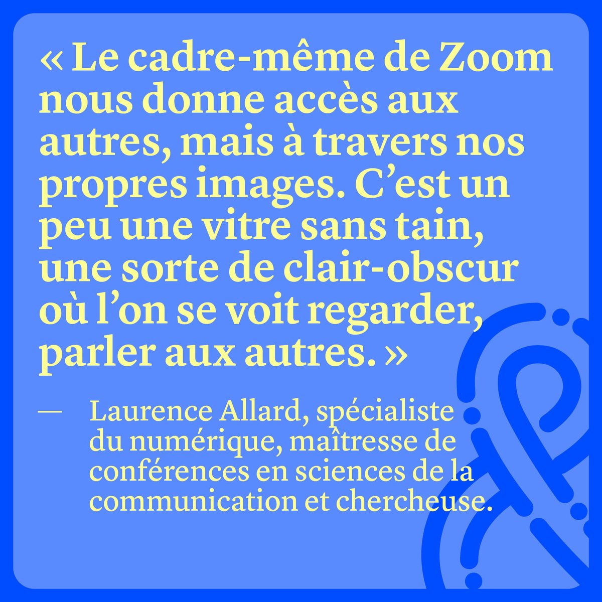 USBEKetRICA's tweet photo. Pourquoi regarde-t-on son propre visage plutôt que celui de ses interlocuteurs en visioconf' ? Réponses de la chercheuse Laurence Allard ➡️ https://t.co/nlzfrYHHiZ https://t.co/du1kWSdhci