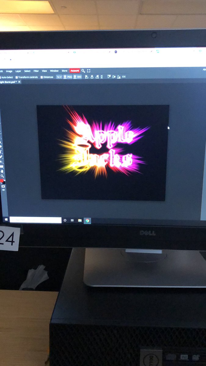 Coach_Polites's tweet image. Using Photopea to create Light Bursts in Tech Apps. Some of 2nd periods finished projects #TechApps @HudsonBendMS