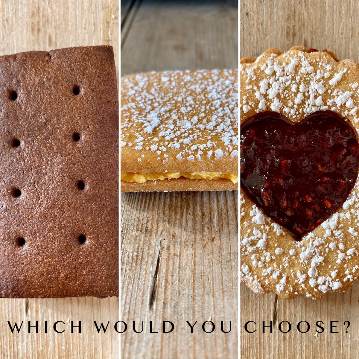 DRIFTeatdrink's tweet photo. Bourbon biscuit, Custard Cream or Jammie Dodger, all British classics, now being given baked with a Drift twist but which would you choose?
#classicbiscuits #homemade #hardchoice https://t.co/D9YssMEMcl