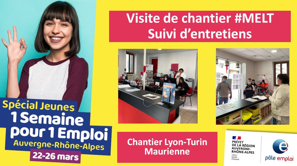 [#TousMobilisés] pour clôturer #1SP1E2021 spécial #jeunes
La visite d'un site du chantier #LyonTurin a permis au groupe accompagné par <a href="/YETKINGULAY2/">Gulay YETKIN</a> @poleemploi_ara #Savoie #MELT de découvrir des #métiers mais également d'avoir un entretien avec @AdequatInterim
#Maurienne #emploi