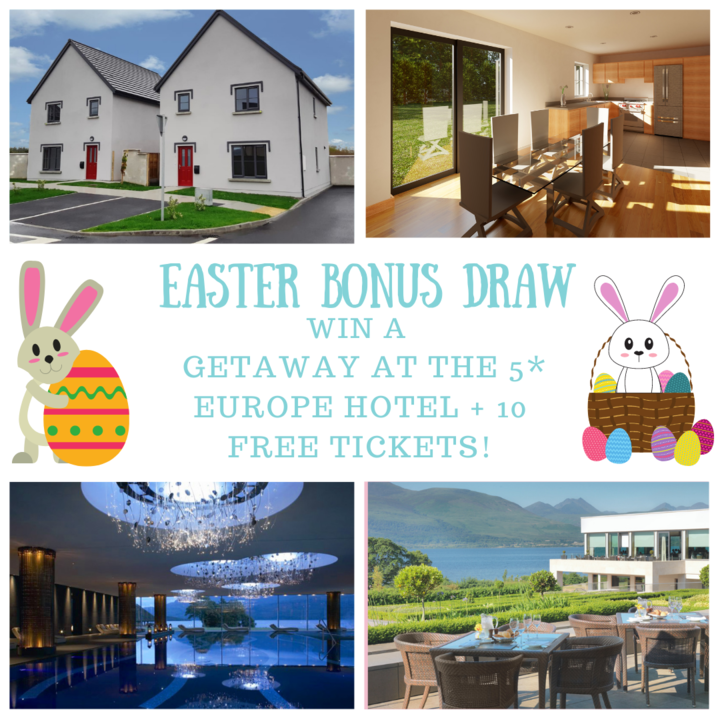 DreamKerryHome1's tweet photo. 🐣 WIN A 5* GETAWAY IN KILLARNEY + 10 FREE TICKETS!🐣
Enter our Barraduff Community Field Organisation fundraiser by April 5th &amp; you could win a 5* getaway at The Europe Hotel &amp; Resort in Killarney PLUS 10 free tickets! 

Get your tickets here 👉🏼 https://t.co/QWWsNoIVgx https://t.co/eDrJu0FBAy
