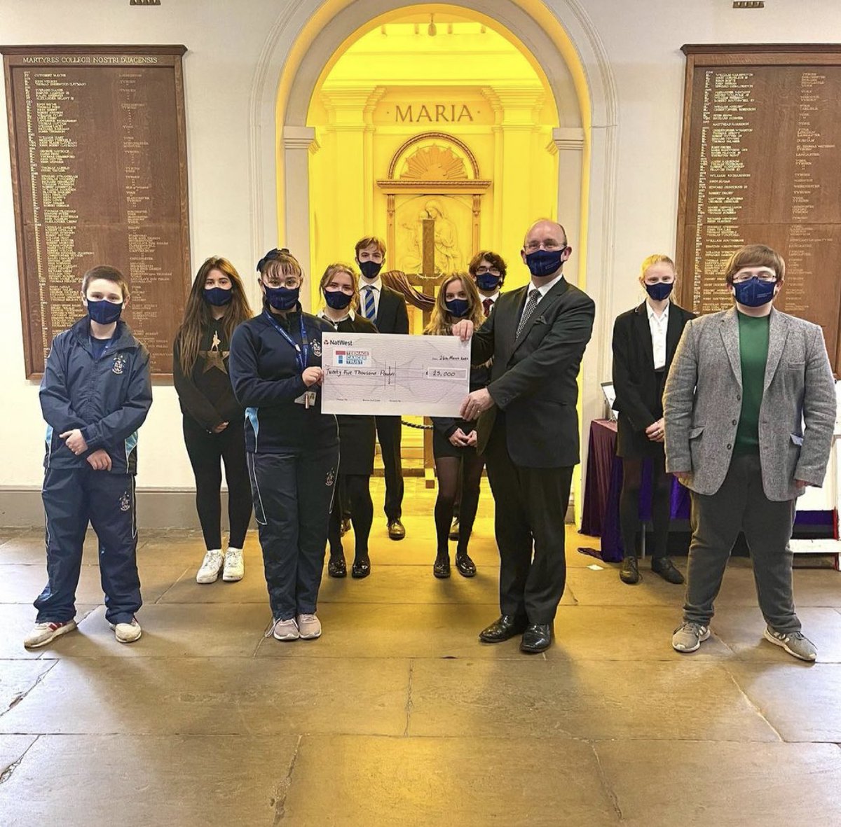 StEdmundsWare's tweet photo. We are thrilled to announce that we raised £25,000 for @TeenageCancer during Charity Week this year! 

We are blown away by the commitment of our students and the generosity of our parents and the wider Edmundian community 🥰

Have a wonderful Easter break! https://t.co/fiqEaIG6kC