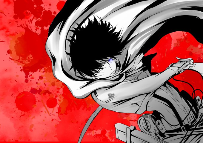 アニメ進撃の巨人おもしろいー!

てことで過去絵のリヴァイ兵長 