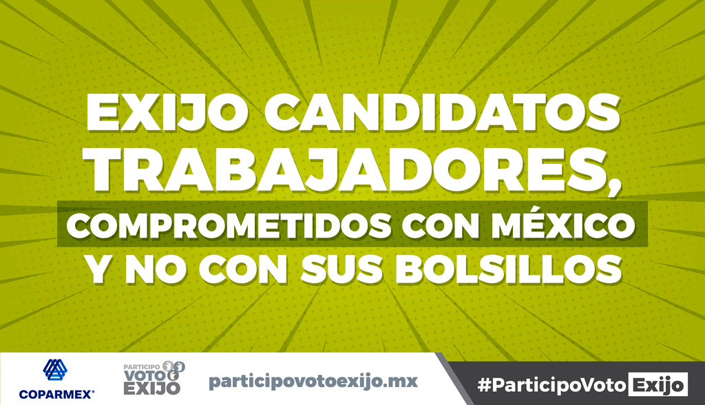 Un mejor México exige candidatos con propuestas y no solo con promesas. ¡Este 6 de junio vota informado! #ParticipoVotoExijo