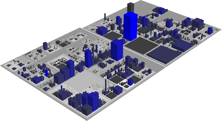 guill_brioudes's tweet photo. Une cartographie logicielle sous forme de ville : « Les classes sont représentées comme des bâtiments dans la ville, tandis que les paquets sont représentés comme les quartiers… ». Génial !

https://t.co/rpPq1B62ZF
Par @richardwettel, thank you ! https://t.co/tkpCqfYQce