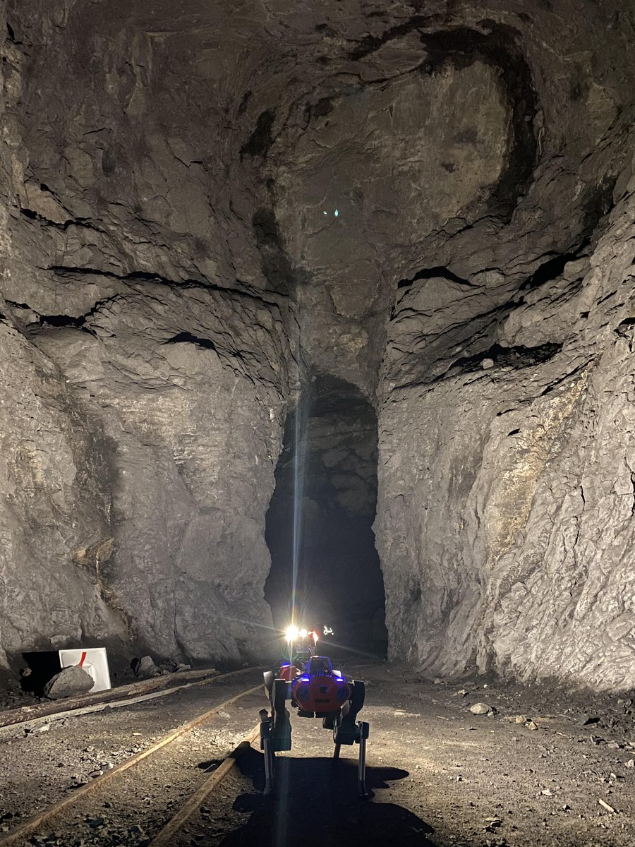 leggedrobotics's tweet image. RSL&apos;s field test engineers deployed two ANYmal C robots in the Seemühle underground mine as part of Team @CerberusSubt for the DARPA #subtchallenge

A big thank you to Vale Schoch and Peter Schoch for making this possible!