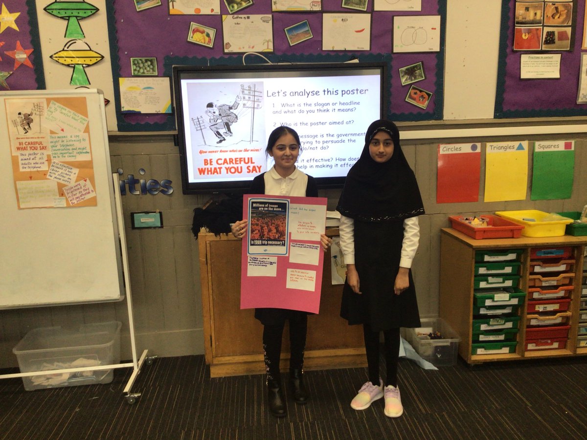 7aPollokshields's tweet photo. We looked at different WW2 propaganda posters and then created a poster analysis for our favourite posters. The children really worked hard to create these fantastic presentations. https://t.co/htayZz6z0R