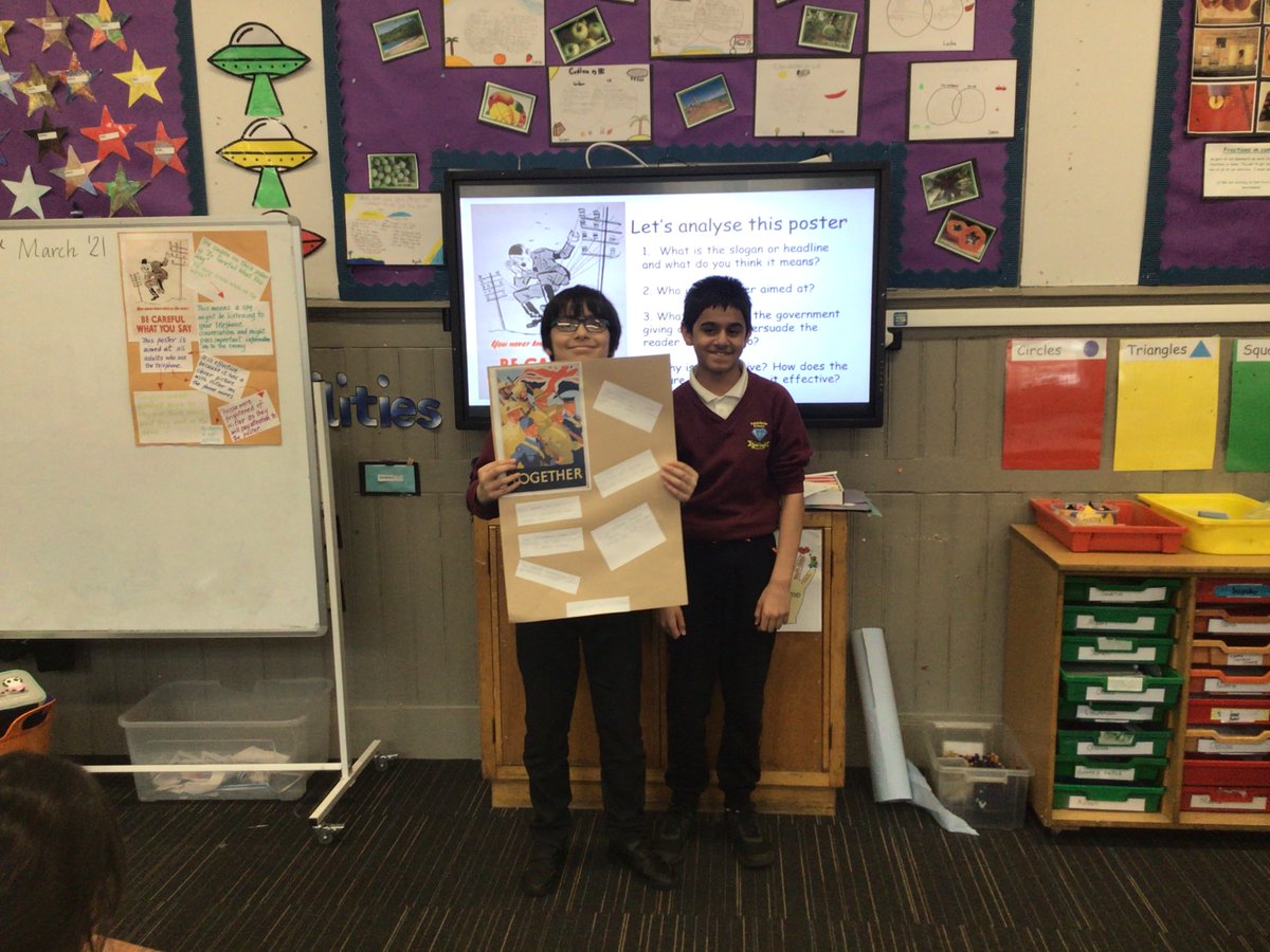 7aPollokshields's tweet photo. We looked at different WW2 propaganda posters and then created a poster analysis for our favourite posters. The children really worked hard to create these fantastic presentations. https://t.co/htayZz6z0R