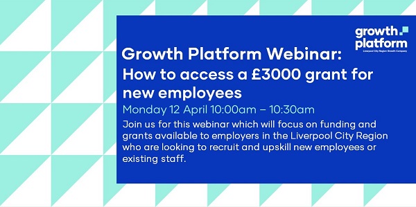 GrowthPlatform_'s tweet photo. #EVENT: Join our webinar on 12 April to hear information from our Skills Brokerage Service about funding and grants available for training. Register here https://t.co/a642zcOoGd https://t.co/oUk6ow5sfi