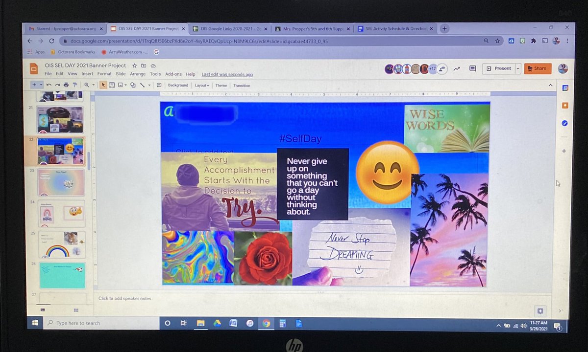 #SELDay2021 is in full bloom! Virtual students making positive posters to decorate the halls of OIS. These kids rock! #SELDay <a href="/oislearns/">bsef苏州 姑苏吴中园区市中虎丘相城吴江昆山常熟太仓常州上海临沂深圳</a> <a href="/OctoraraD/">Octorara School Dist</a>