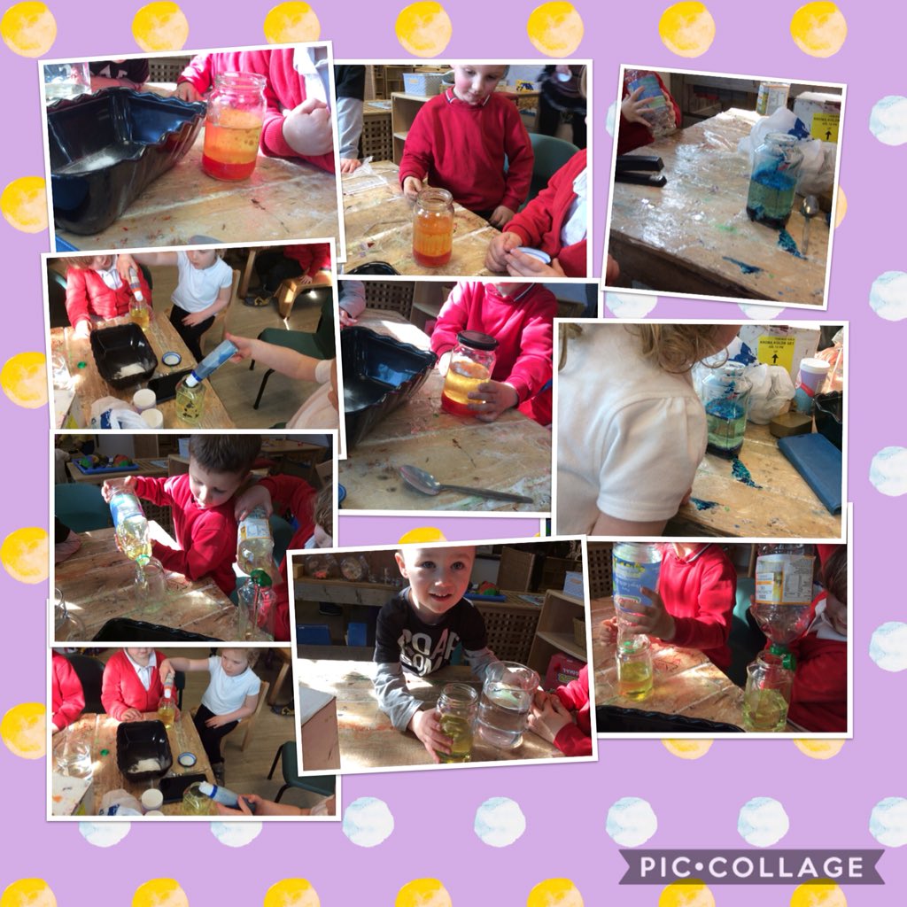 bankier_nursery's tweet image. As the children have been taken an interest in bubbles, we decided to complete a stem experience and make home made lava lamps. The children added the baking soda and using there cognitive skills, predicted what would happen next. 
#earlystem