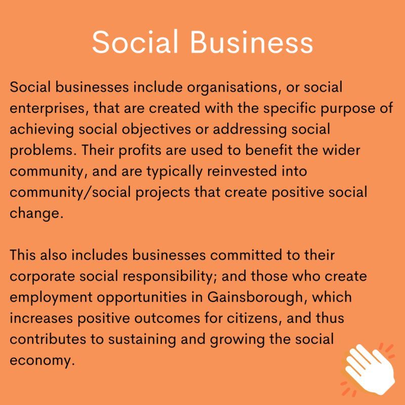 Another word you will hear us talking about is...social businesses.🤝

They include organisations, or social enterprises, that are created with the specific purpose of achieving social objectives or addressing social problems. 🧡

#GLAPGlossary
