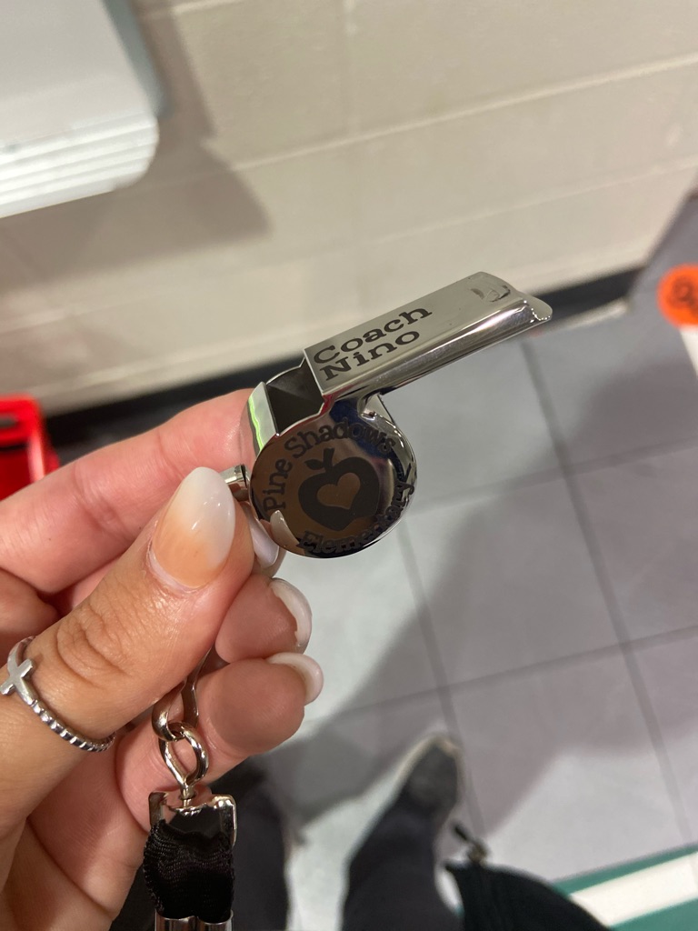 HealthPse's tweet photo. Great gift I received this morning from a PSE parent! Customized whistle! It’s perfect! #PSEproud!!! #psehealthfitness https://t.co/zb3let4wwR