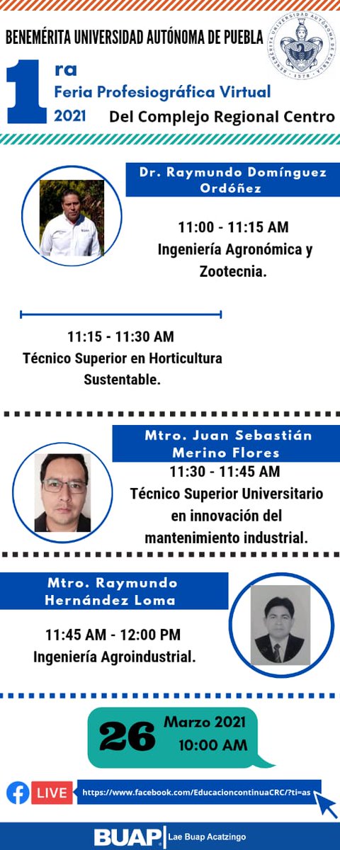 UniversIAA's tweet photo. Les interesa saber mas ? Vean lo que esta organizando la BUAP de manera gratuita!! Vayan hoy a las 10 horas del dia a la pagina de Facebook indicada y prepárense para una experiencia única!! https://t.co/qlos8bXGks