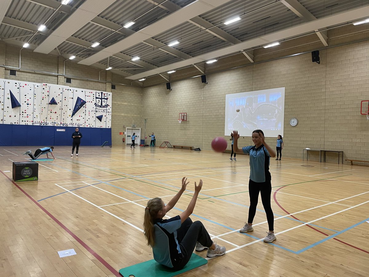 AESG_PE's tweet photo. Year 10 GCSE PE class working hard on their Plyometrics session today. They are enjoying learning about the various Methods of Training. #GCSE #PE #edexcel #methodsoftraining #plyometrics https://t.co/LSWkdQfeL5