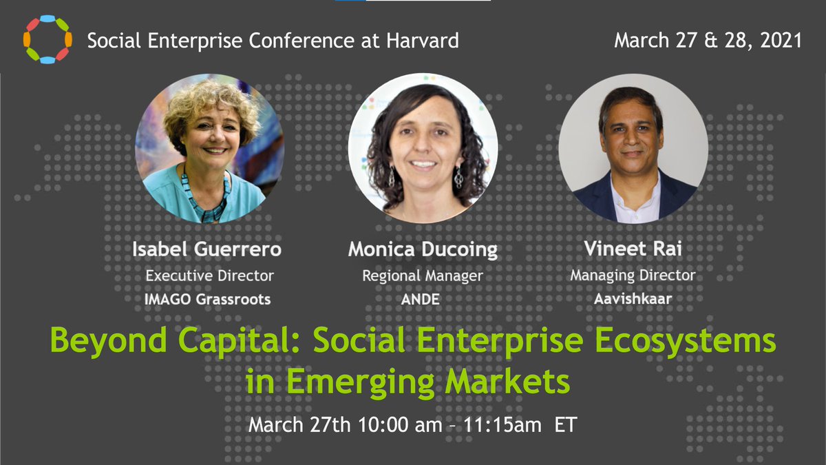 IMAGO_gg's tweet photo. [TOMORROW] @iguerrero_IMAGO will speak at the 21st Social Enterprise Conference at @HarvardHBS and @Kennedy_School discussing ways in which to build ecosystems for social enterprises in emerging markets. Visit @SEimpact for more 

Register:
https://t.co/GDkd3hpRUc https://t.co/STtTtqhVn8