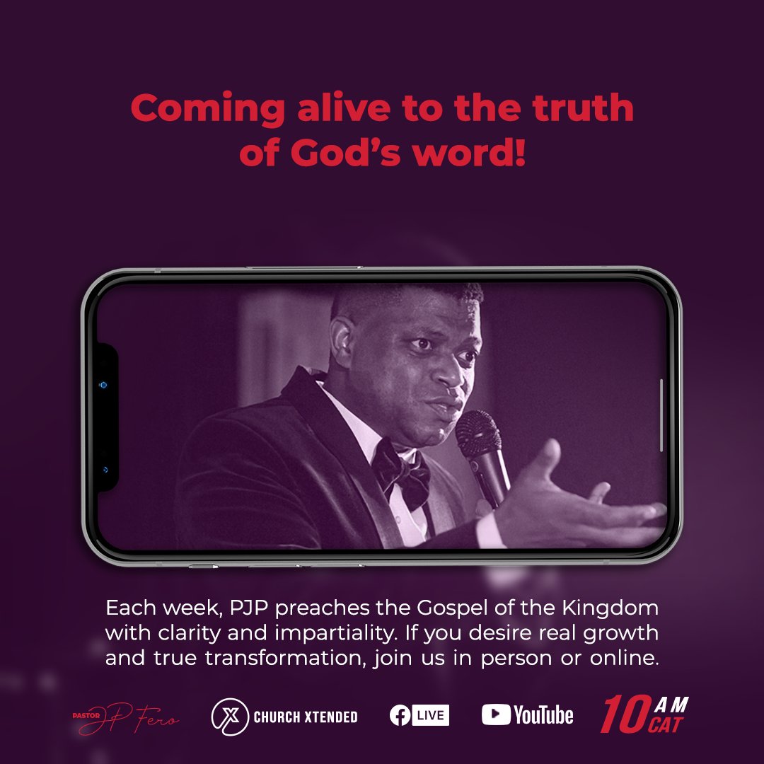 ChurchXtended's tweet photo. We invite you to journey with us and come alive to the truth of God's word in Jesus' Name. Each week, PJP preaches the Gospel of the Kingdom with clarity and impartiality. If you desire real growth
and true transformation, join us in person or online. 10AM Registration 🔗 in bio! https://t.co/lsjw0VfCI5