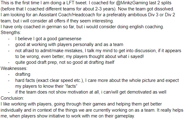 svenjy757's tweet photo. I sadly have to go LFT. Looking for coaching positions as head/assistant coach for Div 3 or 2 teams. Prefered german teams, english also possible. RT are rly appreciated. https://t.co/xAt3hxoRbN