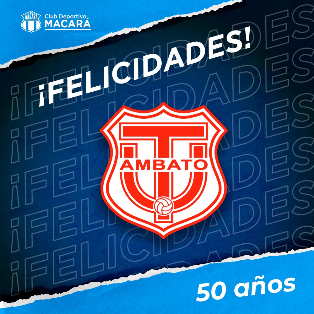 "Feliz aniversario HIJOS de esta tierra ambateña" 🥳😉 <a href="/TecnicoUOficial/">TécnicoUniversitario</a>