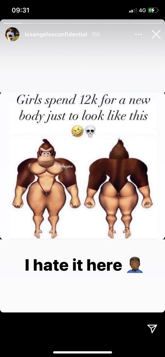 Riri_fcnt's tweet photo. J ai directement pensé au Post de 
@thegame sur les femmes qui resemblent à des gorilles à force d’en faire trop ! 🥵😭 https://t.co/wO70UdRevK