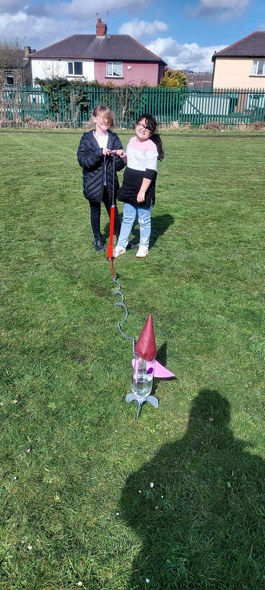 4BT_HCA's tweet photo. Launching our water bottle rockets. We had lots of fun learning about aerodynamics and water pressure.
#science #wearestar https://t.co/RnkURkYRvF