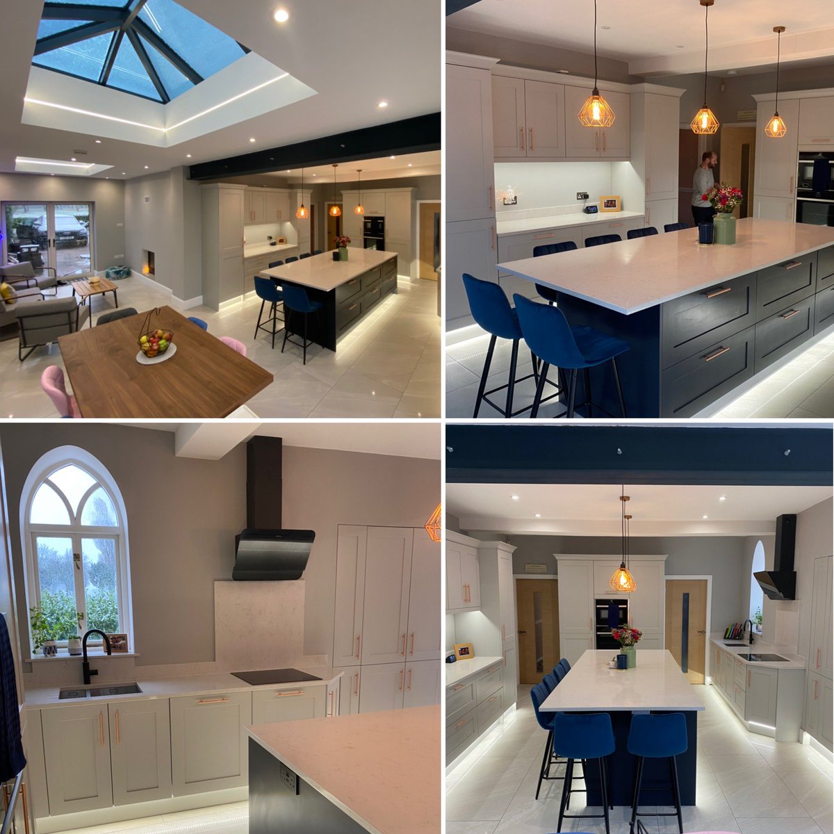 Another completed room and a very happy customer with their beautiful fully fitted kitchen 🛠😍🥂#HappyFriday #happycustomersmakeushappy #kitchendesign #anothercompleted #dreamteam #ultimatekitchens