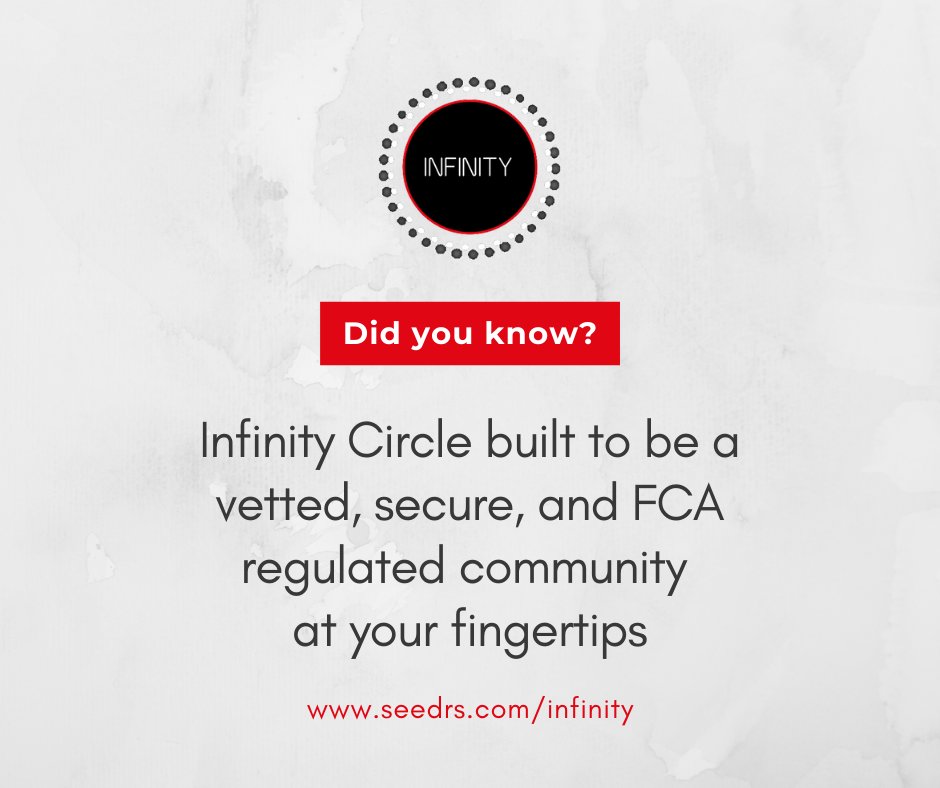 InfinityCircle2's tweet photo. Infinity Circle built to be a vetted, secure, and FCA regulated community at your fingertips
#fintech #investment #highgrowth #london #infinitycircle 
@FTPartners @LizLum @BrettKing @AnneBoden @daviddoughty @leimer @FGraillot @stratorob @naszub @Visible_Banking https://t.co/NdHOxbKjHO
