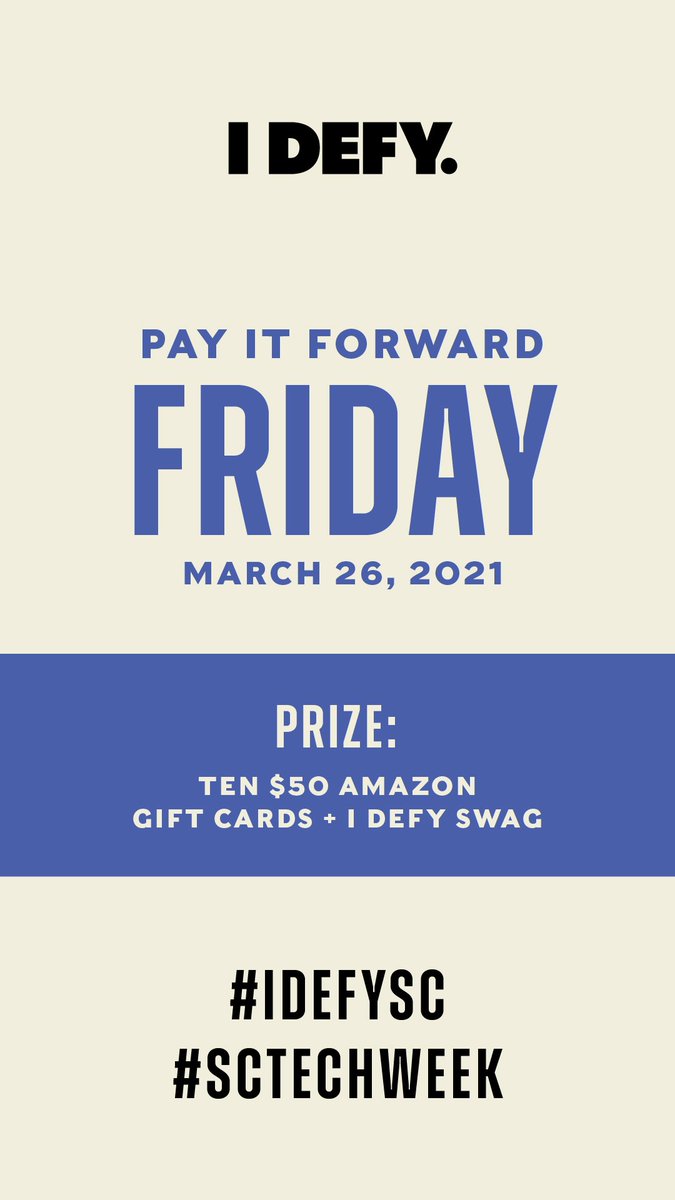 OCtechEdu's tweet photo. Pay it forward! #idefysc #sctechweek https://t.co/M4T4BfZppd