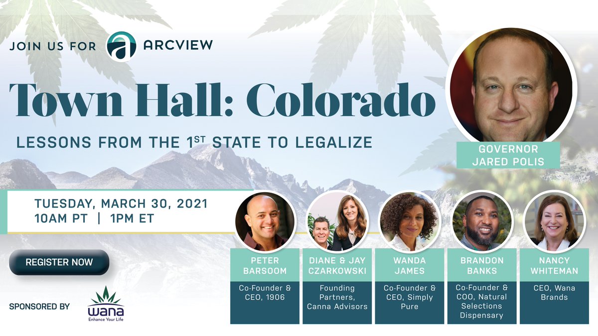 arcviewgroup's tweet image. What lessons can we learn from the first state ever to legalize #cannabis as we teeter on the cusp of #federallegalization? Join Arcview to explore the most established, adult-use cannabis market in the US! 

Sponsored by 
@WanaBrands! Register &amp;gt; bit.ly/2OYSdpX