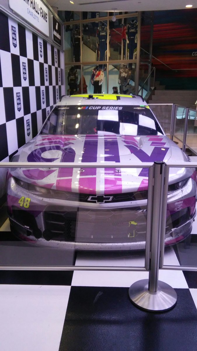 JHollister48's tweet image. What a day to remember.

I had the chance to cross off visiting the @NASCARHall of Fame from my bucket list yesterday. As a lifelong @JimmieJohnson fan, seeing the cars he won his 1st &amp;amp; 7th championships in, as well as his #OneFinalTime exhibit, was something I will never forget.