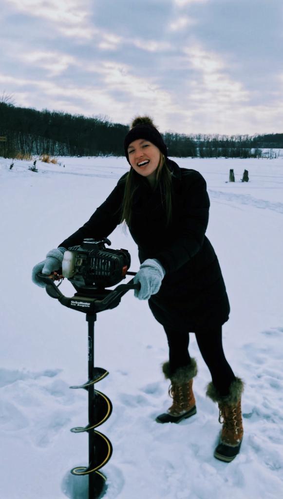 "As a MN transplant, I decided to embrace the winter rather than hide from it. Shout out to <a href="/laurel_pharmd/">Laurel Lake</a> for helping me cross ice fishing off my Rochester bucket list!! While the ❄️ was fun, I’m looking forward to that incredible MN spring everyone talks about 🌷" <a href="/JAdemaPharmD/">Jen Adema</a>