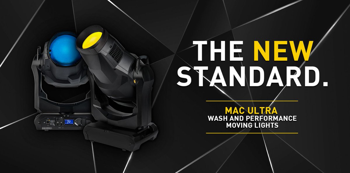 Martin_Global's tweet photo. Let us introduce you to the New Standard Of Lighting by presenting the Martin MAC Ultra family! Show after show and year after year, the MAC Ultra Family will deliver the biggest results on the largest stages. 

Watch the launch event: https://t.co/mAHjOCrki2 

#MACUltra https://t.co/hhAOl4MxXY