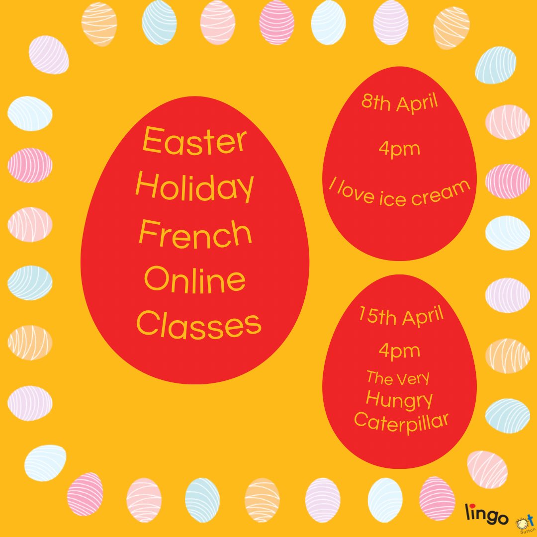 lingototSarah's tweet photo. My Easter holiday online French classes are now ready to book! #frenchforkids #languagesonline #LanguageLearning #funfrench https://t.co/6PgcgcLVfH
