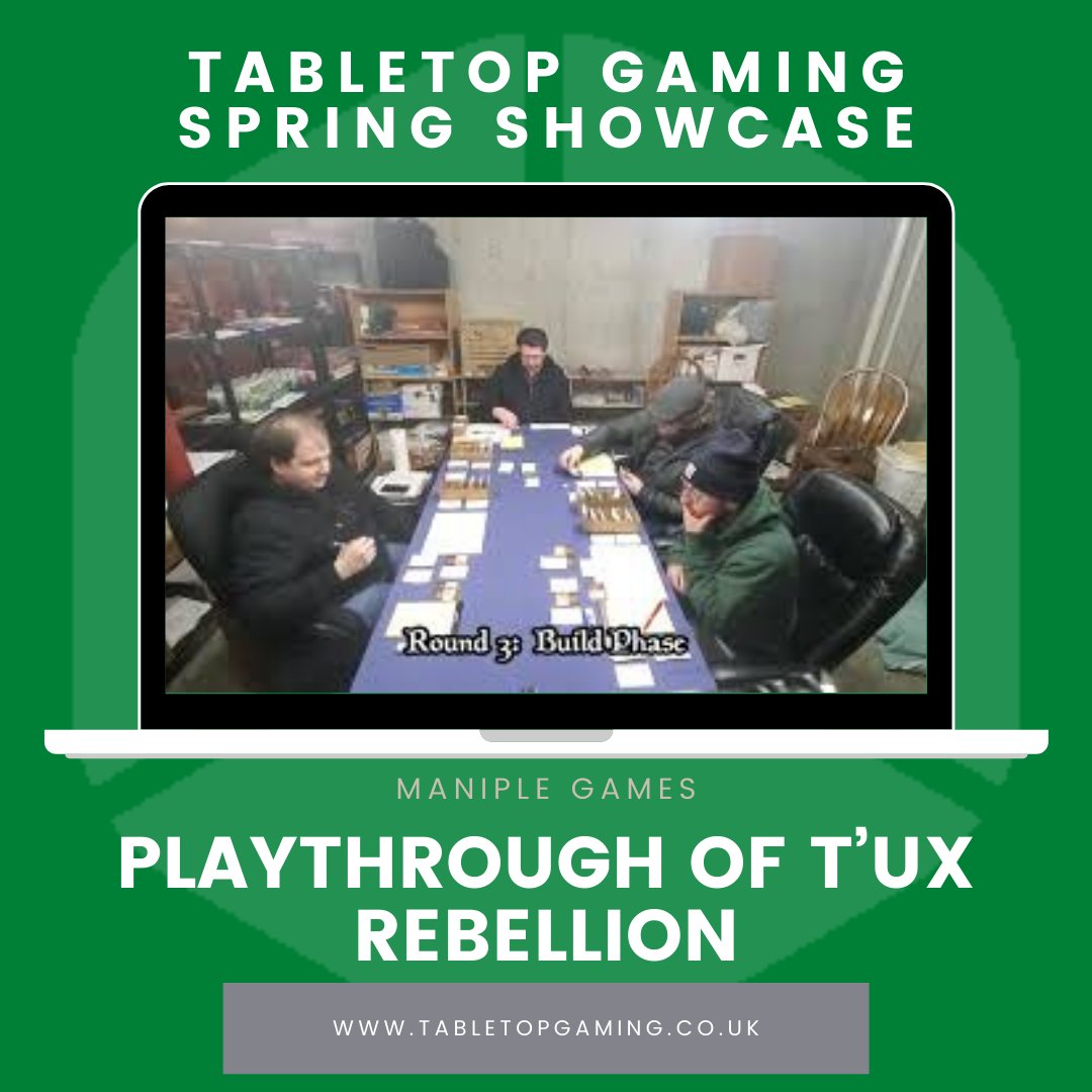 TabletopMag's tweet photo. At 2pm, we're hearing from @Maniple_Games - what have they got planned for us? Let's find out!
-
#springshowcase #tabletopgaming #boardgames #mwg #TTGSpringShowcase https://t.co/xB8gEBH9sk
