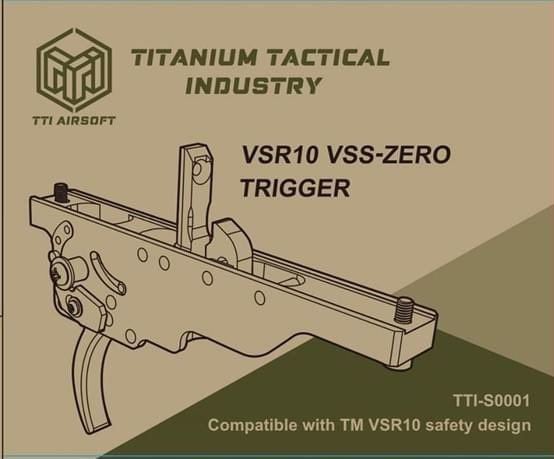 ushot5's tweet photo. TITANIUM Tactical Industry VSR10 VSS-ZERO Trigger

Adjustable trigger stroke, make trigger pull more light and smooth.

#airsoftushot #wefindyoushoot
#airsoft #gun #boltaction #air #6mm #wargame #TTIAirsoft #TITANIUM #Marui #TokyoMarui #VSR10 #Trigger #VSSZerotrigger https://t.co/qaCtEkxjkB