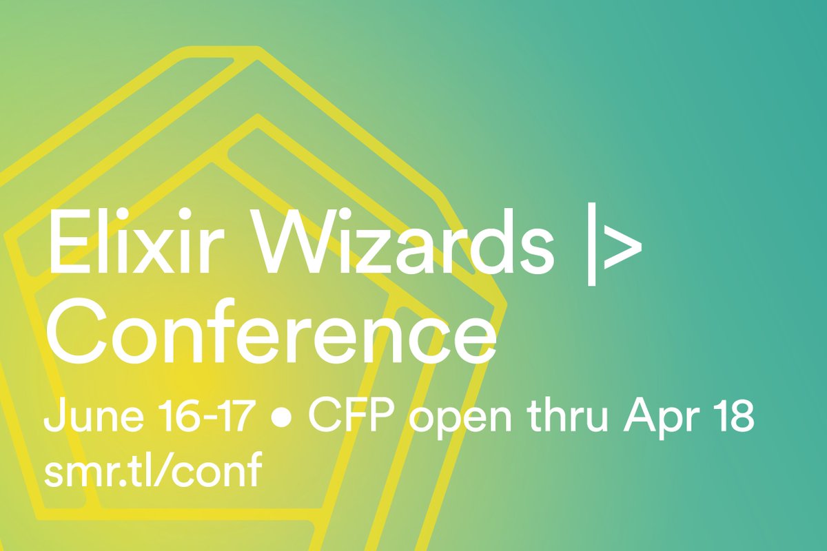 We're excited to announce our first-ever Elixir Wizards conference! If you have an idea for a presentation, let us know–submissions for speakers and panelists are open through 4/18:  smr.tl/3skKII9 #elixirlang #myelixirstatus