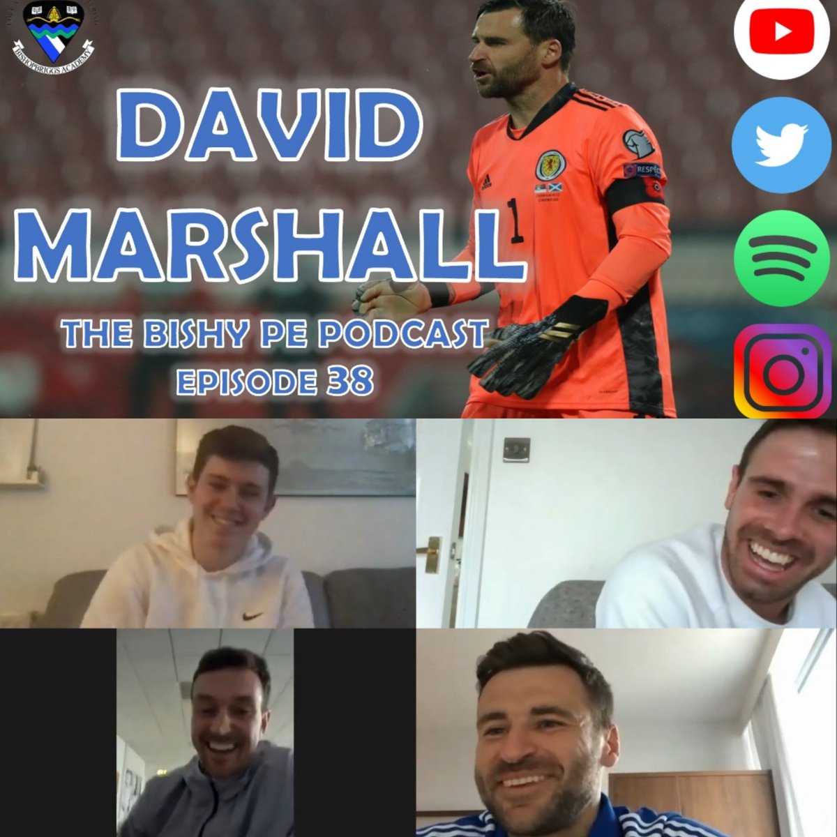 bishype's tweet photo. The Bishy PE Podcast 🔵⚫⚪

Episode 38 - David Marshall - @ScotlandNT No.1 &amp; Euro 2020 hero 🧤🥅🏴󠁧󠁢󠁳󠁣󠁴󠁿

▫️School career 📚
▫️⬆️⬇️of pro career🍀🏴󠁧󠁢󠁳󠁣󠁴󠁿
▫️Night in Serbia &amp; Euro 2020 🎫🏆
▫️GK Prep &amp; Advice for youth 🧤
▫️Marshallona 5 a side team &amp; more 🖐

🎙💻👇
https://t.co/LuCMpbWnqe https://t.co/eQNrK3Yl0I