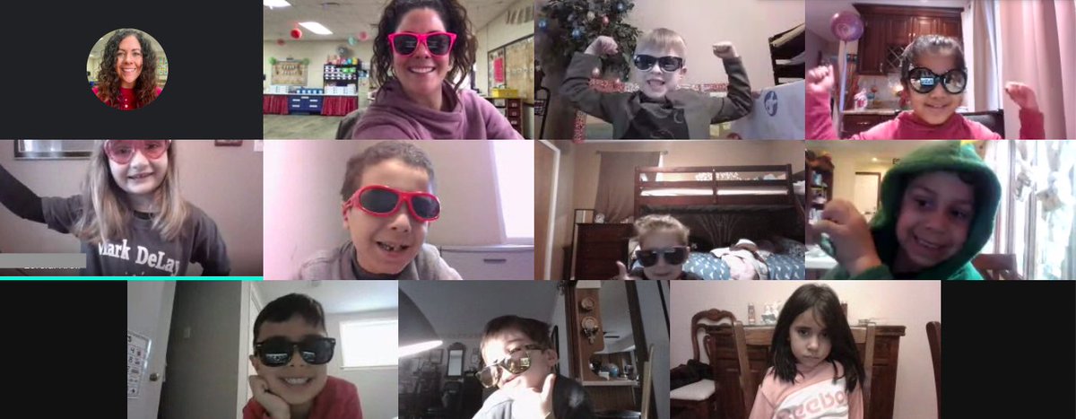 d61toland's tweet photo. Sunglasses day with our AM group. It’s almost spring break!🤩 #d61learns https://t.co/8TJT9yQvyw