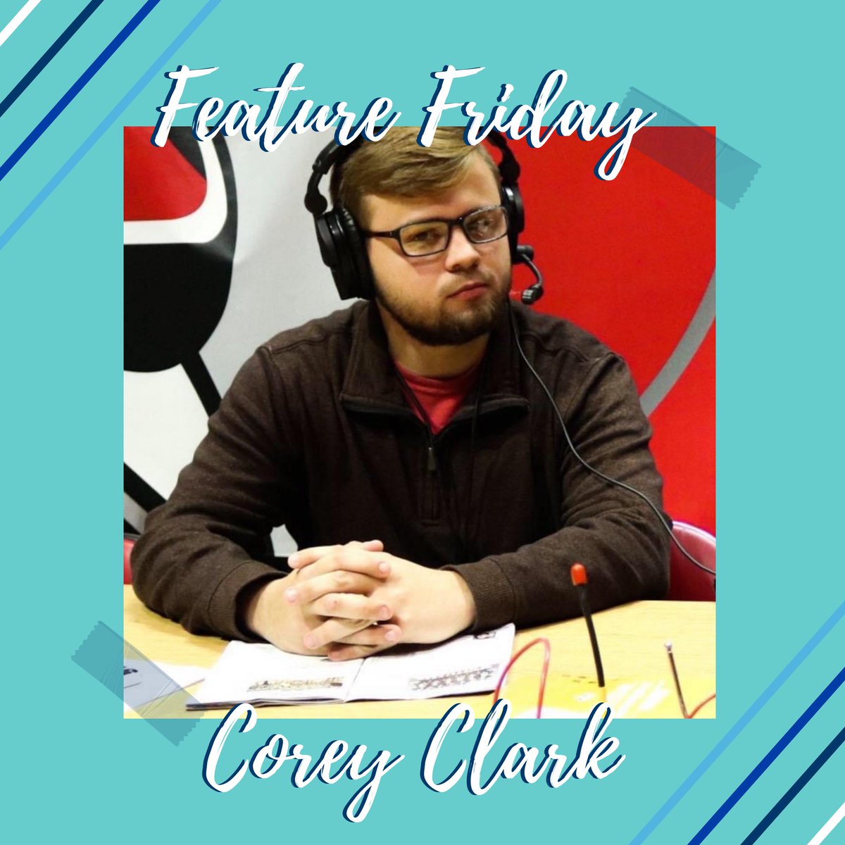 Happy #FeatureFriday! Corey Clark is our highlight, this week! Corey graduated in 2019! While attending Indiana State he worked for WZIS Radio. Corey now works for DLC Media as a Sports Director &amp; Marketing Consultant. #sycamores #indstate #syudentemployment