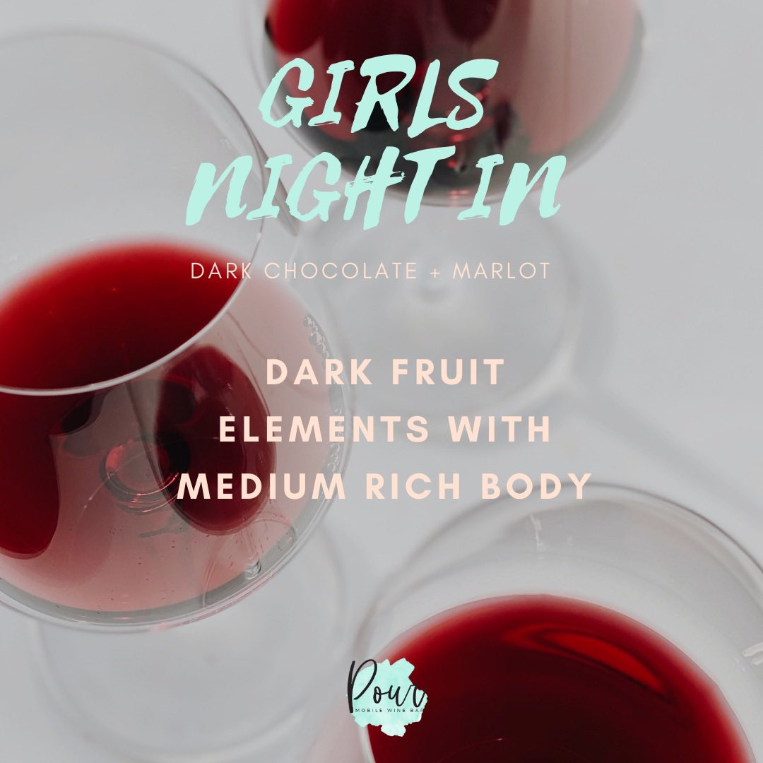 The weekend is here and what's a more perfect way to celebrate than to have a “Girls Night In”!

Here are three perfect wine and chocolate pairings to make sure your girls' night is amazing! 🍫