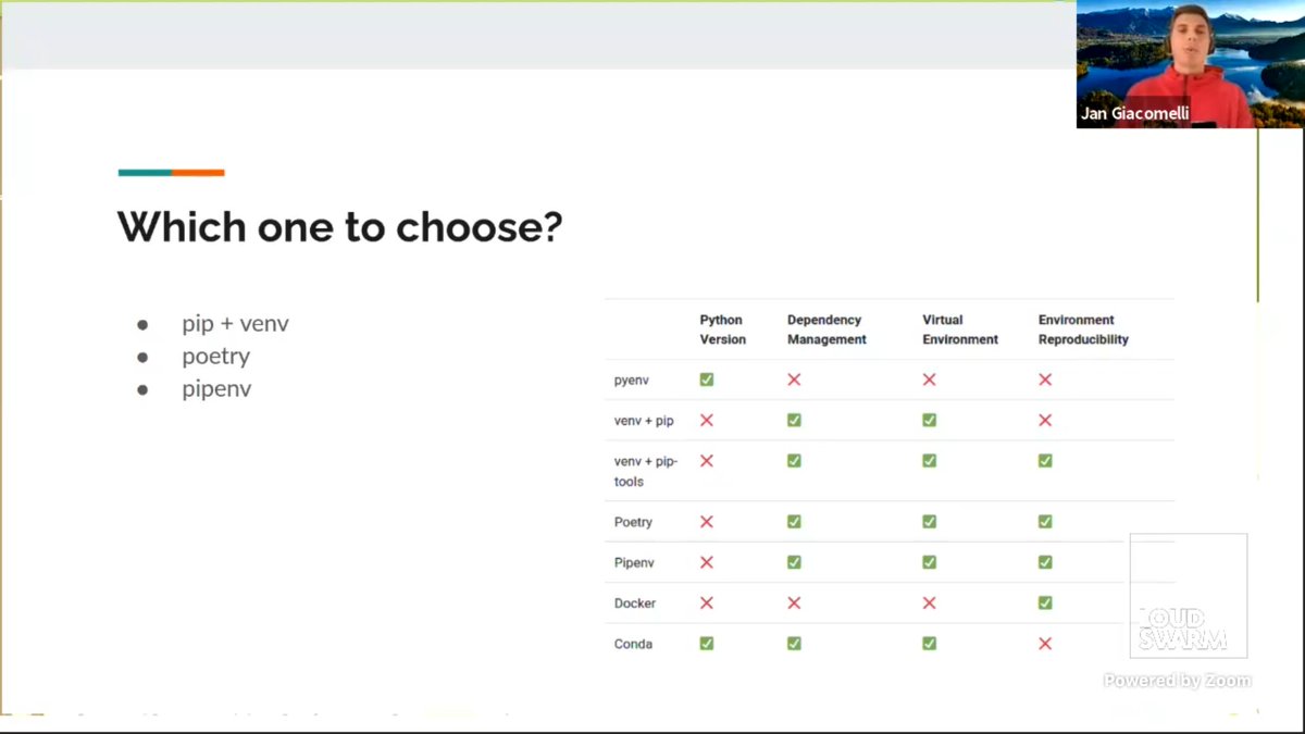 pauloxnet's tweet image. I&apos;m watching, deferred thanks to @LoudSwarm, Jan Giacomelli @jangiacomelli ( Tech lead &amp;amp; co-founder at @typlessAPI and @testdrivenio author ) speaking at Python Web Conference 2021 #PWC2021 about &quot;Complete Python Toolbox For Modern Developers&quot; 

#development 🐍

CC @pythonwebconf