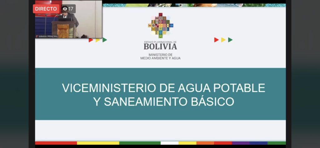 vrhr_bolivia's tweet photo. El viceministro de Agua Potable y Saneamiento Básico, Carmelo Valda,  inicia la Rendición de Cuentas Pública Inicial de la Gestión 2021 de su Viceministerio. @AmbienteyAgua https://t.co/oTDo4ZLzwg