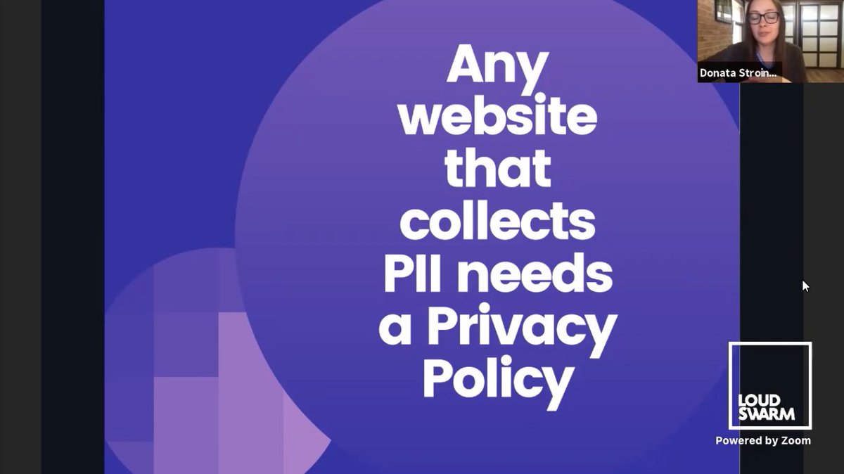 anastasiatymo's tweet image. Very important talk about privacy "The Three Things All Web Professionals Must Know About Privacy" by @donataskillrud #PWC2021