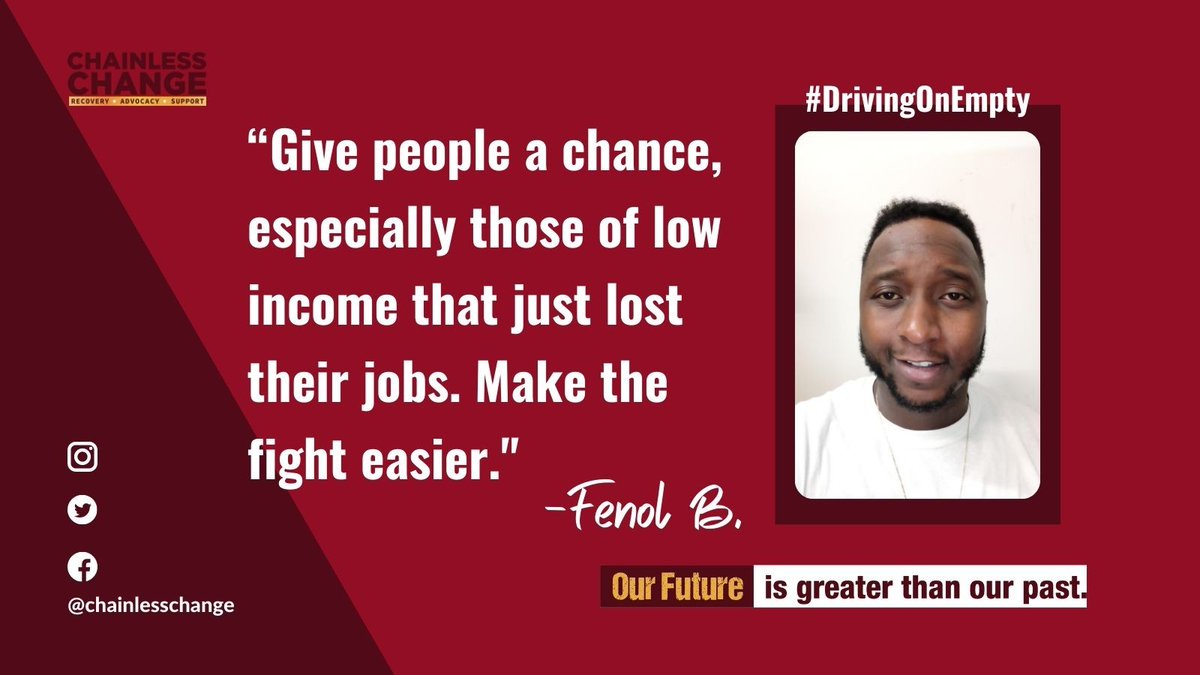 ChainlessChange's tweet photo. Let’s remind our local leaders to support SB 386, HB 557, and SB357, which will help low income Floridians to rebuild their lives. #DrivingonEmpty #FLDems #finesandfeesjustice https://t.co/NeXoNDXLRW